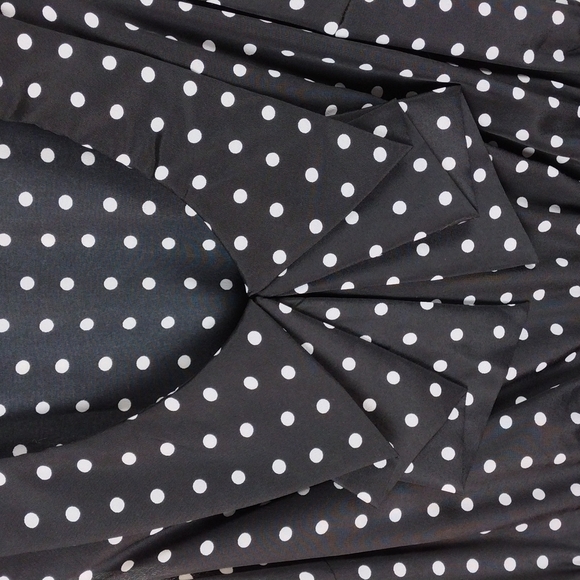 Bebop Black White Multi Pattern Scoop High Low Neck Knee Length Sheath Dress - Picture 4 of 13